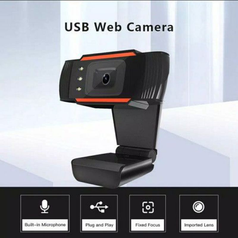 Webcam 1M HD 720p With Microphone For Pc Laptop Desktop Komputer