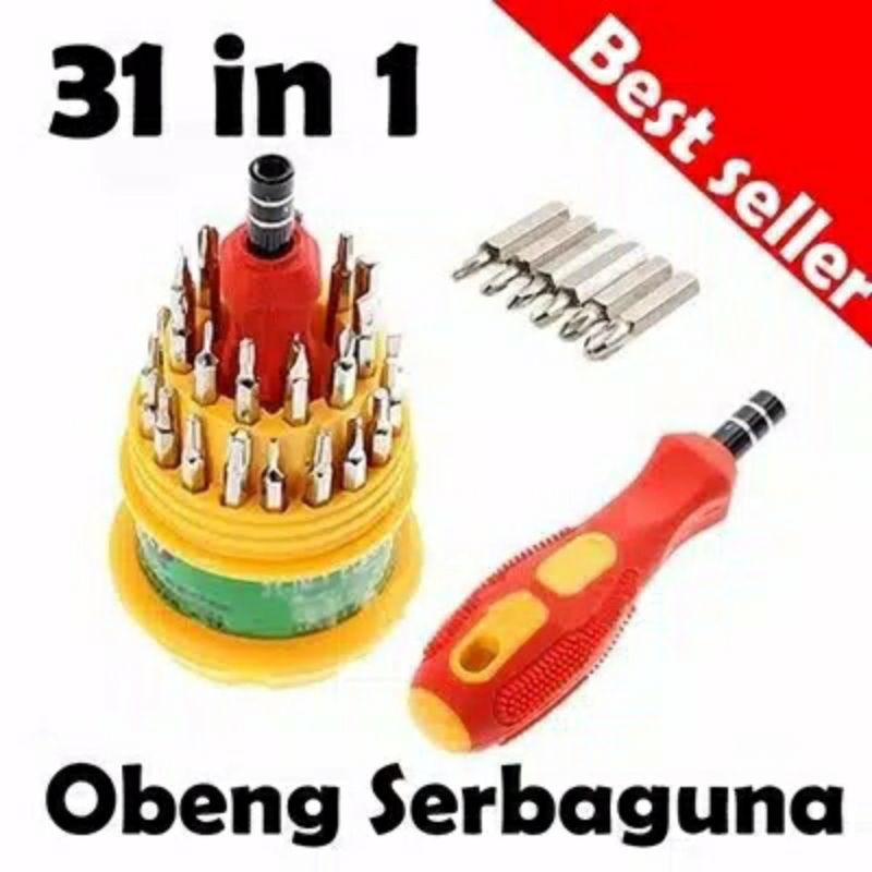 Obeng Magnetic 31 in 1 Multifungsi untuk berbagai reparasi obeng kecil