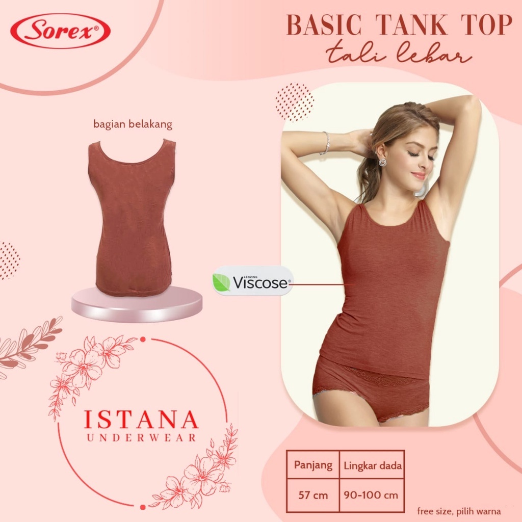 Sorex / tanktop / atasan wanita / VISCOSE