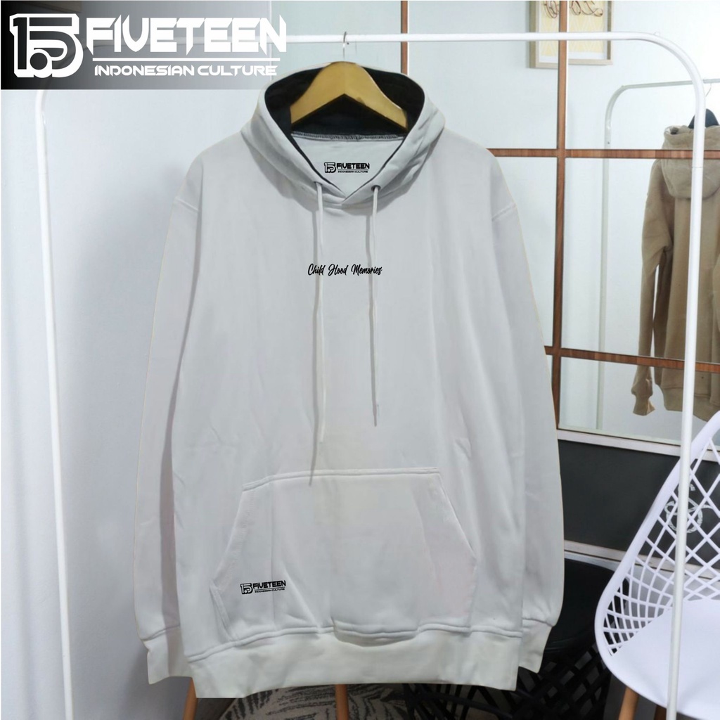 sweater hoodie pria distro original brand tebal jaket jumper sablon 15fifteen child hood memories warna putih zipper hoodie pria distro hoodie cowok distro original bahan tebal bandung fifeteen15 suwiter ukuran xxl jumbo