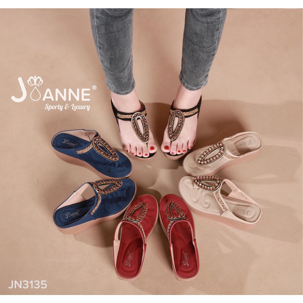 JOANNE Wedges Sandals Shoes #JN3135 ORIGINAL