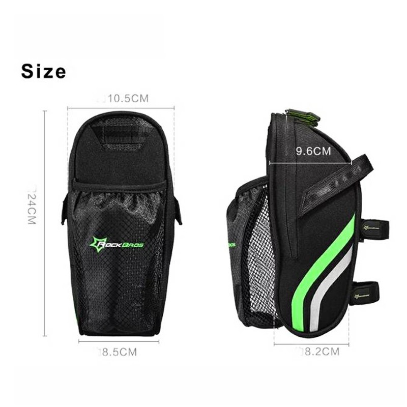 Cycling Bicycle Saddle Bag Bottle Pocket Reflector C7-BK ROCKBROS