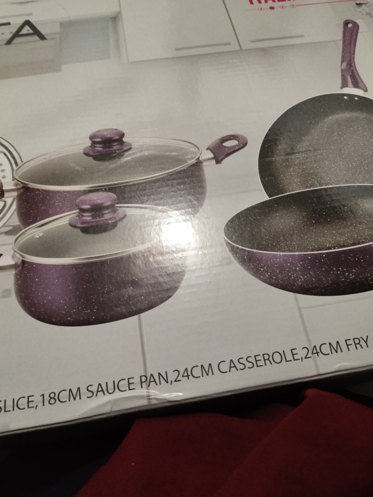Panci Set Bestseller Ceramic Dessini Itali 7 Pcs Cookwareset Bs-3380