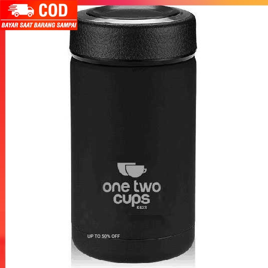 (100% BARANG ORI) One Two Cups Botol Minum Thermos Mini Stainless Steel 400ML - K623