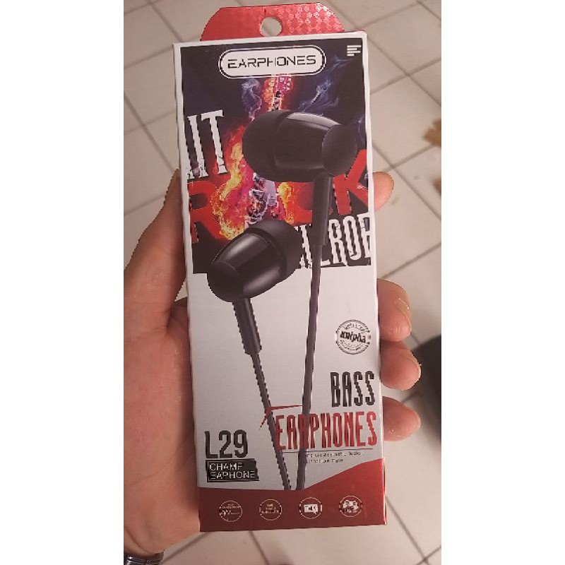 Headset  JBL  L-29 colokan 3.5  universal extra bass import