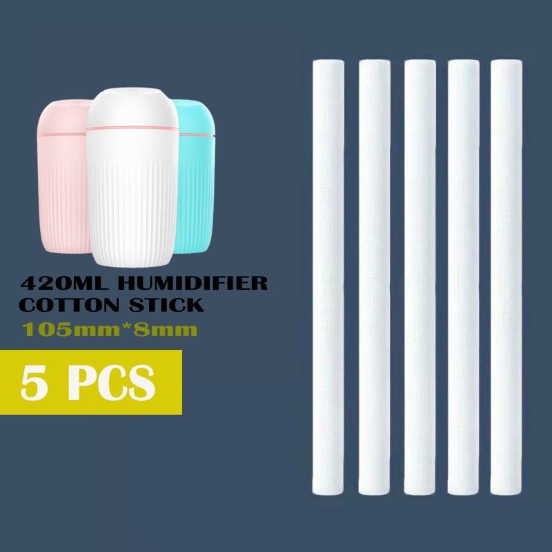 YUHO Diffuser humidifier mobil portable essential oil reed hampers safe care aromatheraphy pembersih udara Pelembab minyak esensial aromaterapi parfum pengharum uap ruangan air purifier penyejuk infuser minimisk-cotton 420ml 5pcs