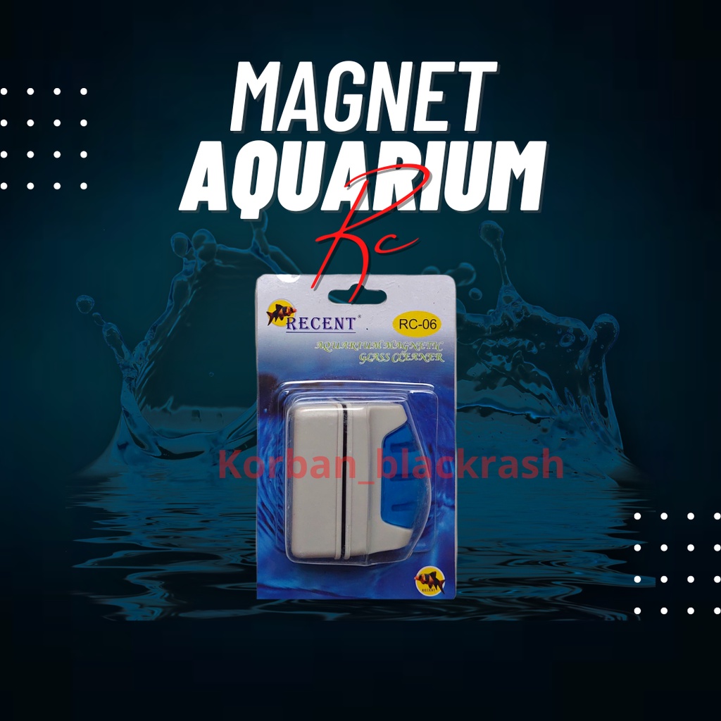 Magnet pembersih kaca aquarium Recent Rc 06