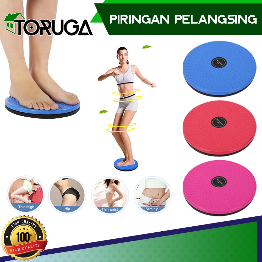 Jogging Magnetic Trimmer Body Plate Alat Olahraga / Piring Senam Pembakar Lemak