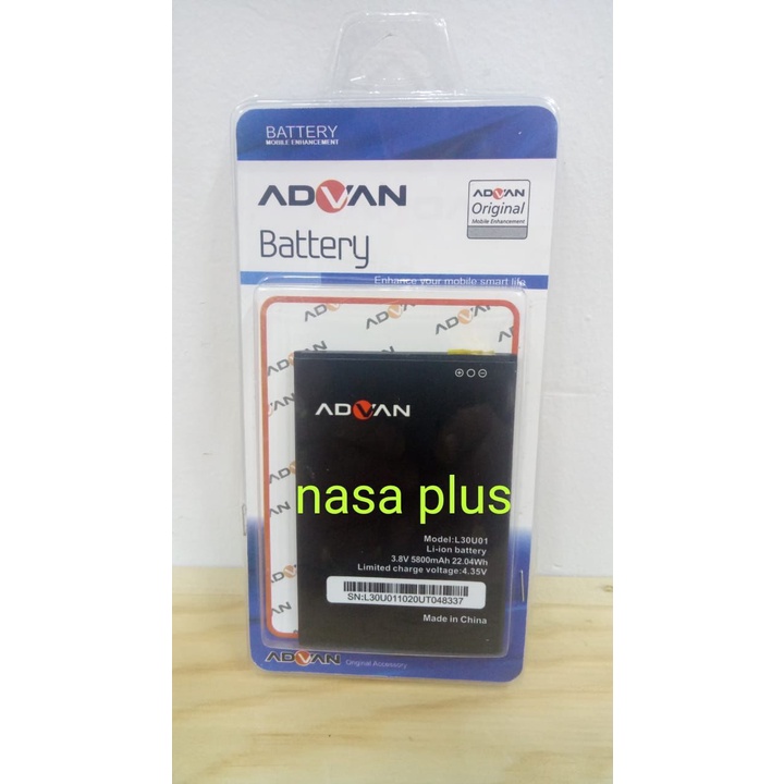 Baterai Advan Nasa Plus Nasa+ 5.5&quot; 5505 L30U01 Batre Battery HP Advan