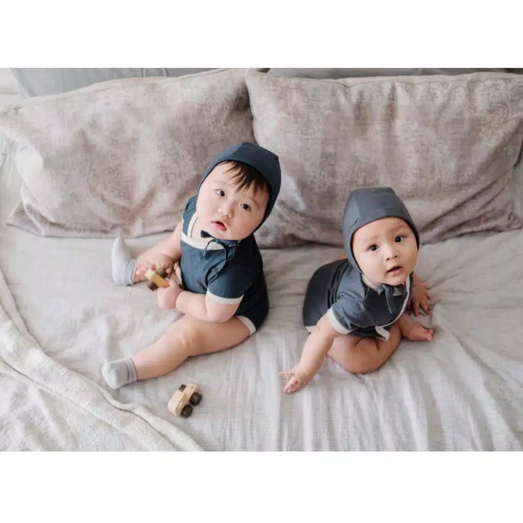 BOHOPANNA BOHO BABY Bonet bonnet unisex  topi bayi 0-12 bulan BOHOBABY