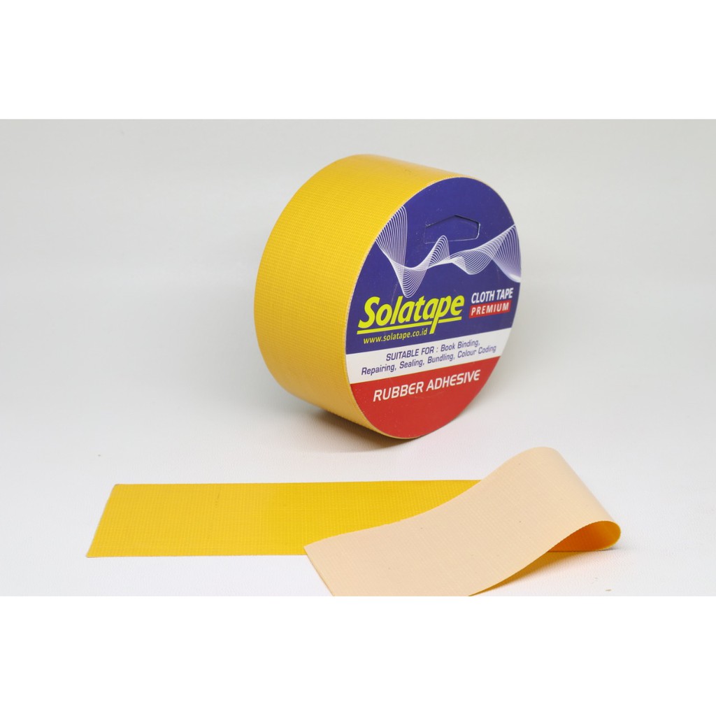 

CLOTH TAPE/LAKBAN KAIN WARNA KUNING SOLATAPE BERKUALITAS