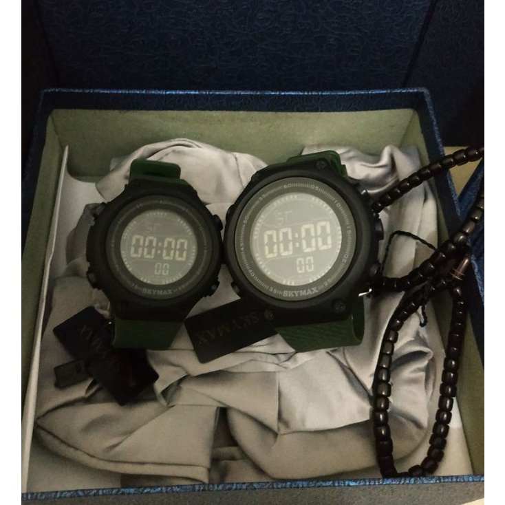 JAM TANGAN COUPLE ORIGINAL SKYMAX / JAM TANGAN PASANGAN PRIA WANITA WATER RESIST FREE GELANG DAN BOX
