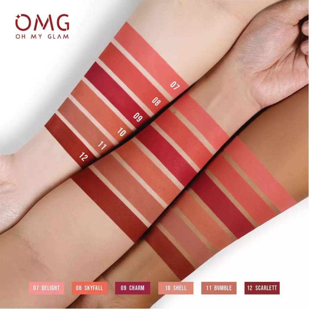 OMG OH MY GLAM Matte Kiss Lip Cream Complete 1-12 OMBRE SELEBGRAM 3.5 g