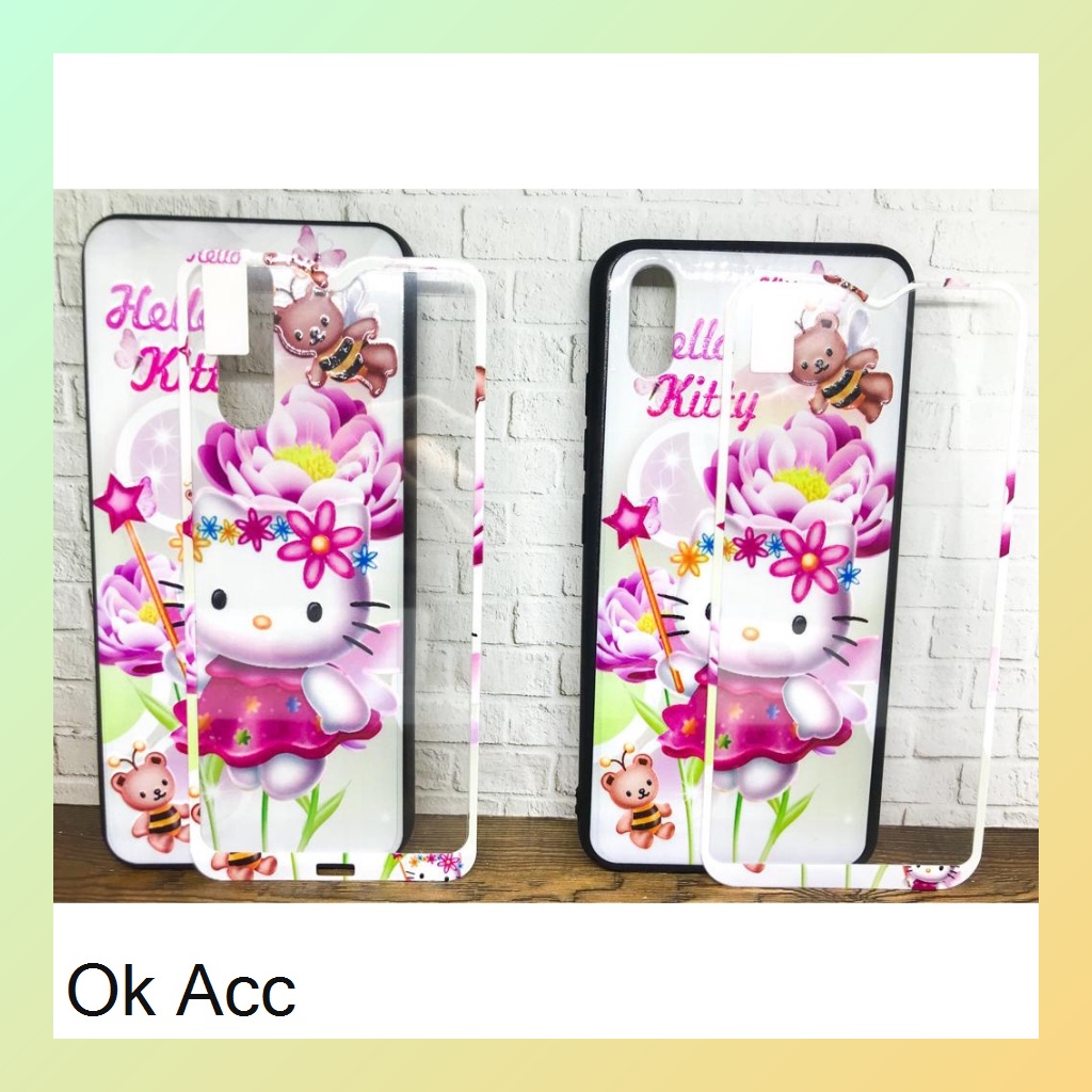 BARU CASE BONUS TG Kaca karakter Oppo A1k,Realme C2,A31 2020,A33,A53,A37 Neo 9,A52 A72 A92,V5, A5s,A7,A12,A11k,2 Pro,U1,U2, 5/5i/5s/C3, 7i,C17,C12,C15, Vivo Y11 Y12 Y15 Y17,Y20 Y20s Y20i Y12s Y30 Y30i Y50,Y91C, Xiaomi Redmi 3 3s,4A,5A,6,8A,9C HCTG 14