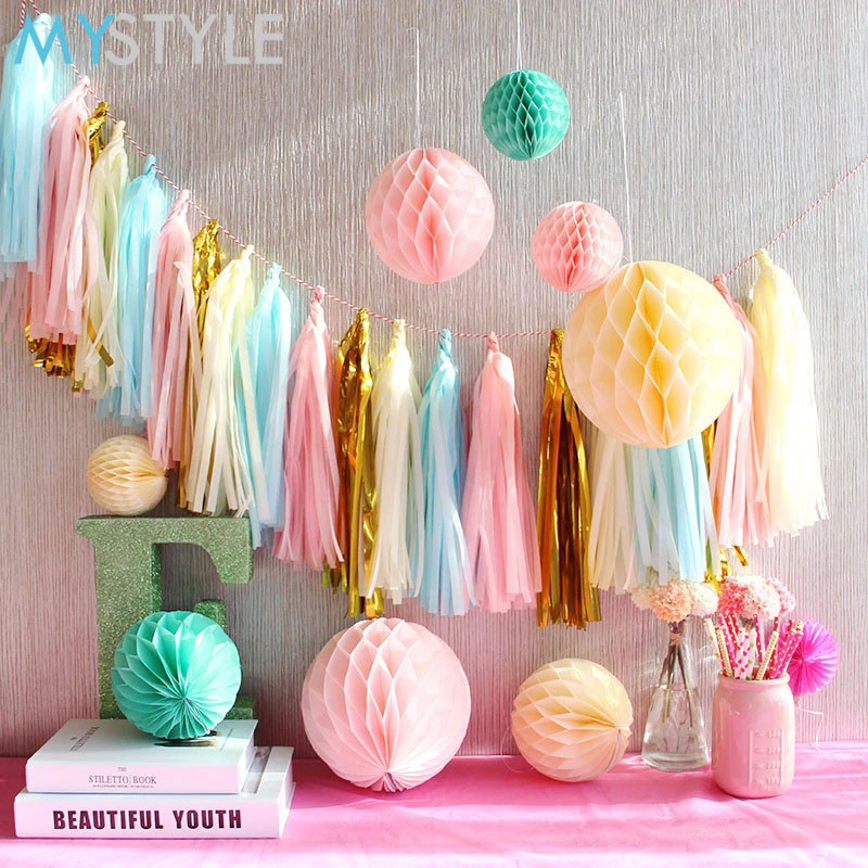 HONEYCOMB BALL PAPER 25 CM HONEYCOMB KERTAS GANTUNG PAPERFAN DEKORASI