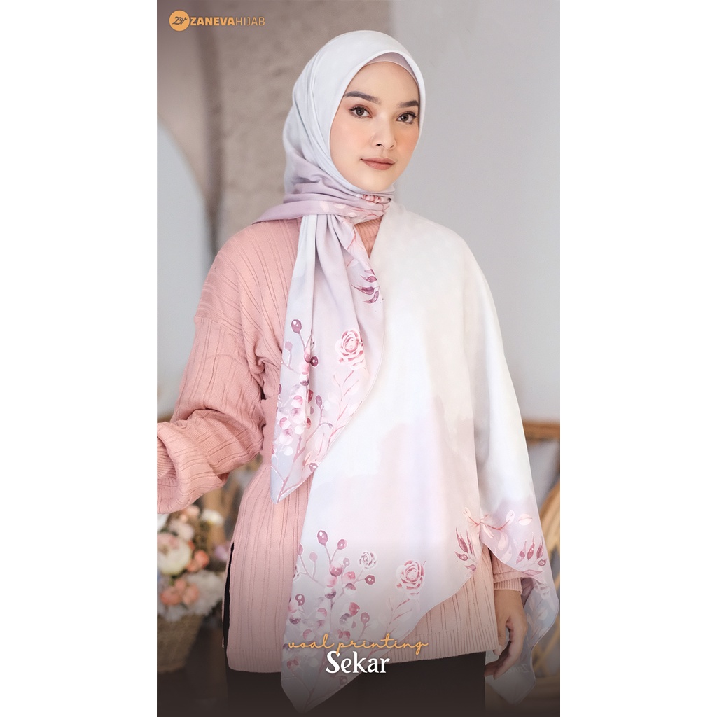 INTAN SERIES l SCARF TERBARU l SEGI EMPAT BUNGA