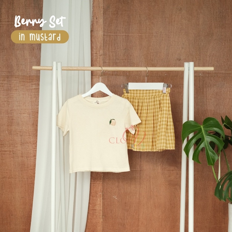 CLOEVKIDS - Baju set anak perempuan BERRY SET