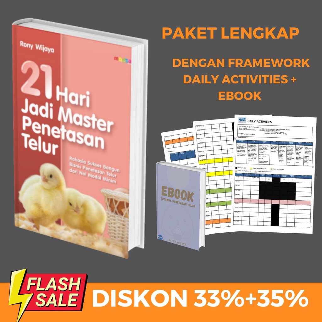 

Buku penetasan telur - Buku 21 Hari Jadi Master Penetasan telur