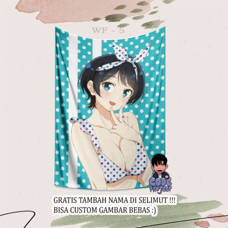Selimut Anime - Selimut Waifu - Selimut Custom