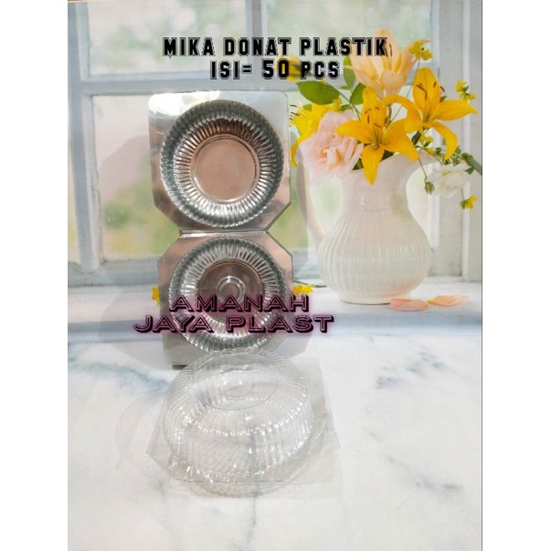 (50pcs) Mika Donat / Tray Donat / Mika Roti / Mika Bulat