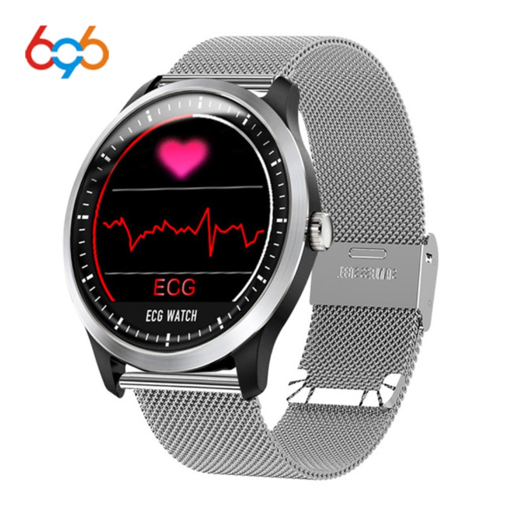 696 N58 EKG PPG Smart Watch dengan Elektrokardiograf EKG Tampilan Holter EKG Monitor Detak Jantung