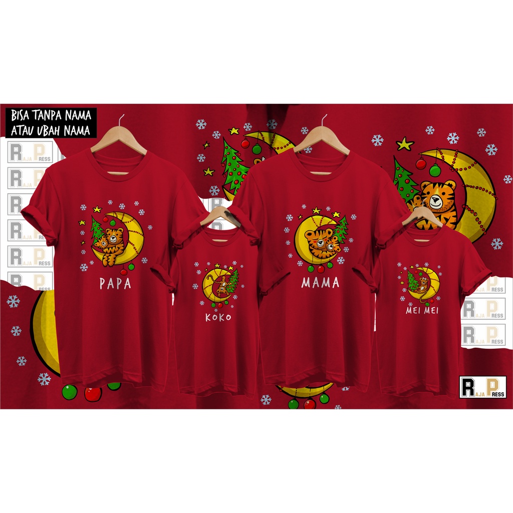 KAOS NATAL BULAN FAMILY NATAL HAPPY CHRISTMAS NEW YEAR 2021 FAMILY