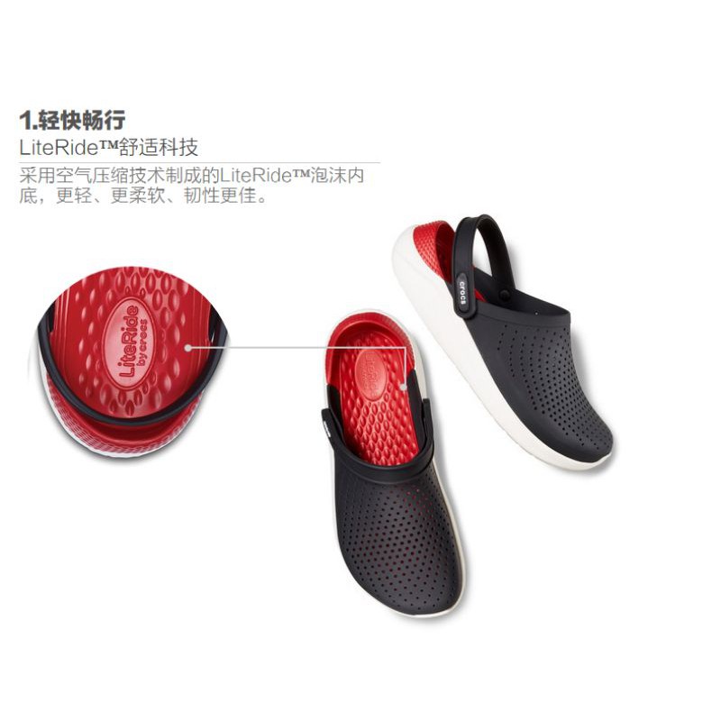 Sandal Crocs Literide Clog / Literide Clog / Crocs Unisex / Clog / Sandal Crocs Pria Dan Wanita