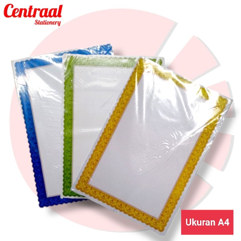 

Kertas Blanko Piagam ( Ukuran A4 )