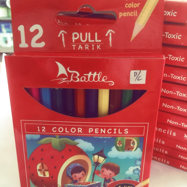 

12 color pencils Battle