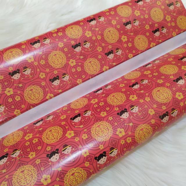 

Kertas kado motif nikahan
