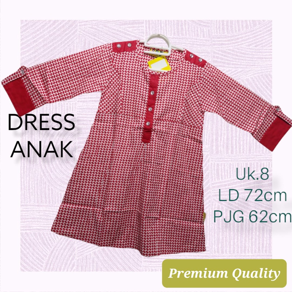 Dress Baju Pesta Anak Perempuan G-03 Dress Gaun Anak Katun Mewah Bahan Full Katun 100%