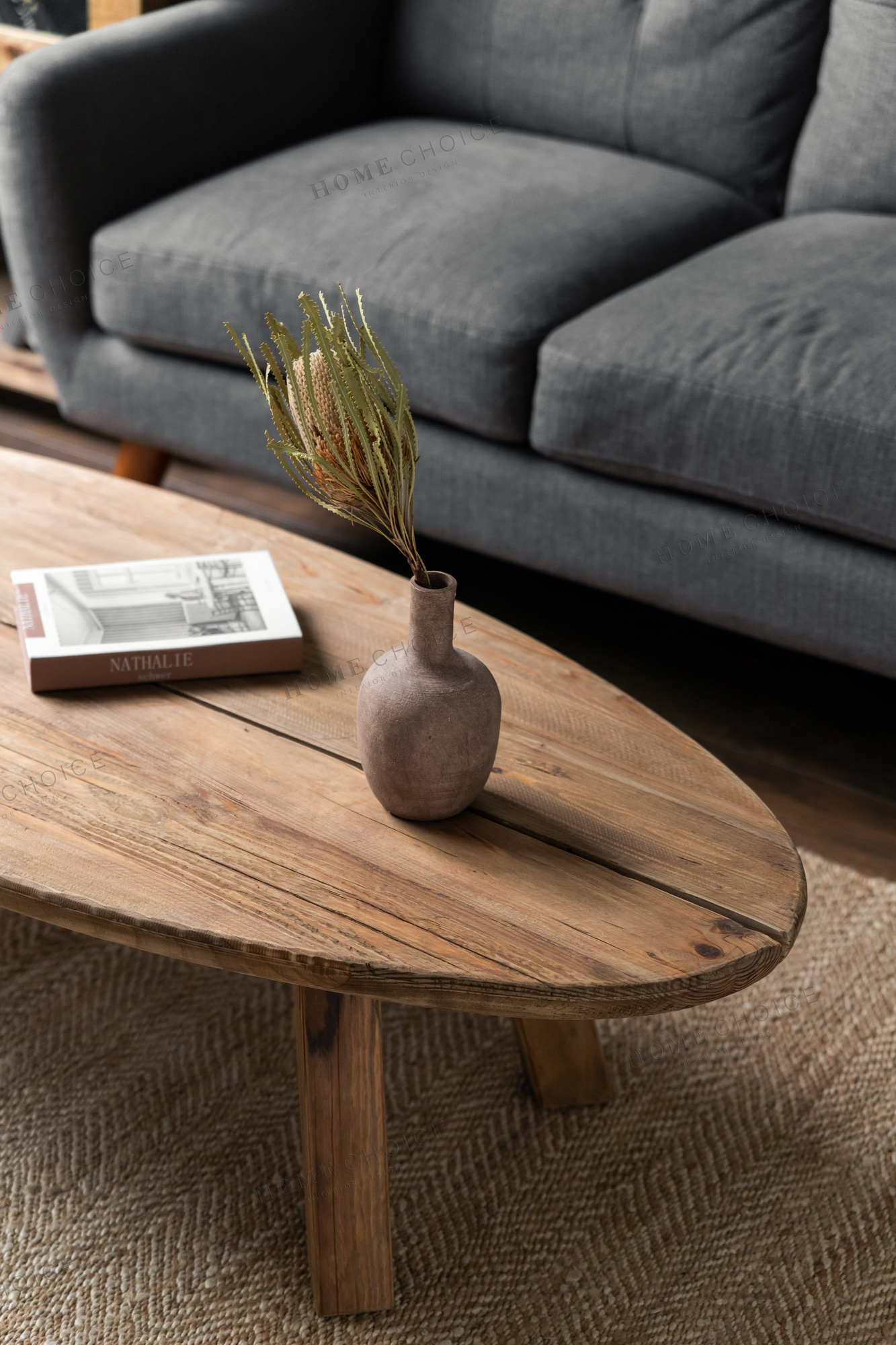 Runjia Home Nordic Japanese Style Solid Wood Low Table Old Pine Retro Living Room Coffee Table Leaf Shaped Oval Table Narrow Side Table Shopee Indonesia