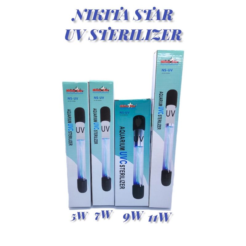 lampu uv aquarium 7 Watt Nikita star uv sterilizer 7watt