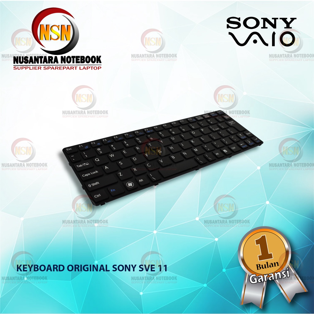 Keyboard Laptop Sony Vaio SVE11 Series Black