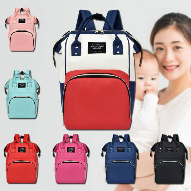 Tas Ransel Popok ibu Bayi travel backpack waterproof multifungsi Diaper Bag