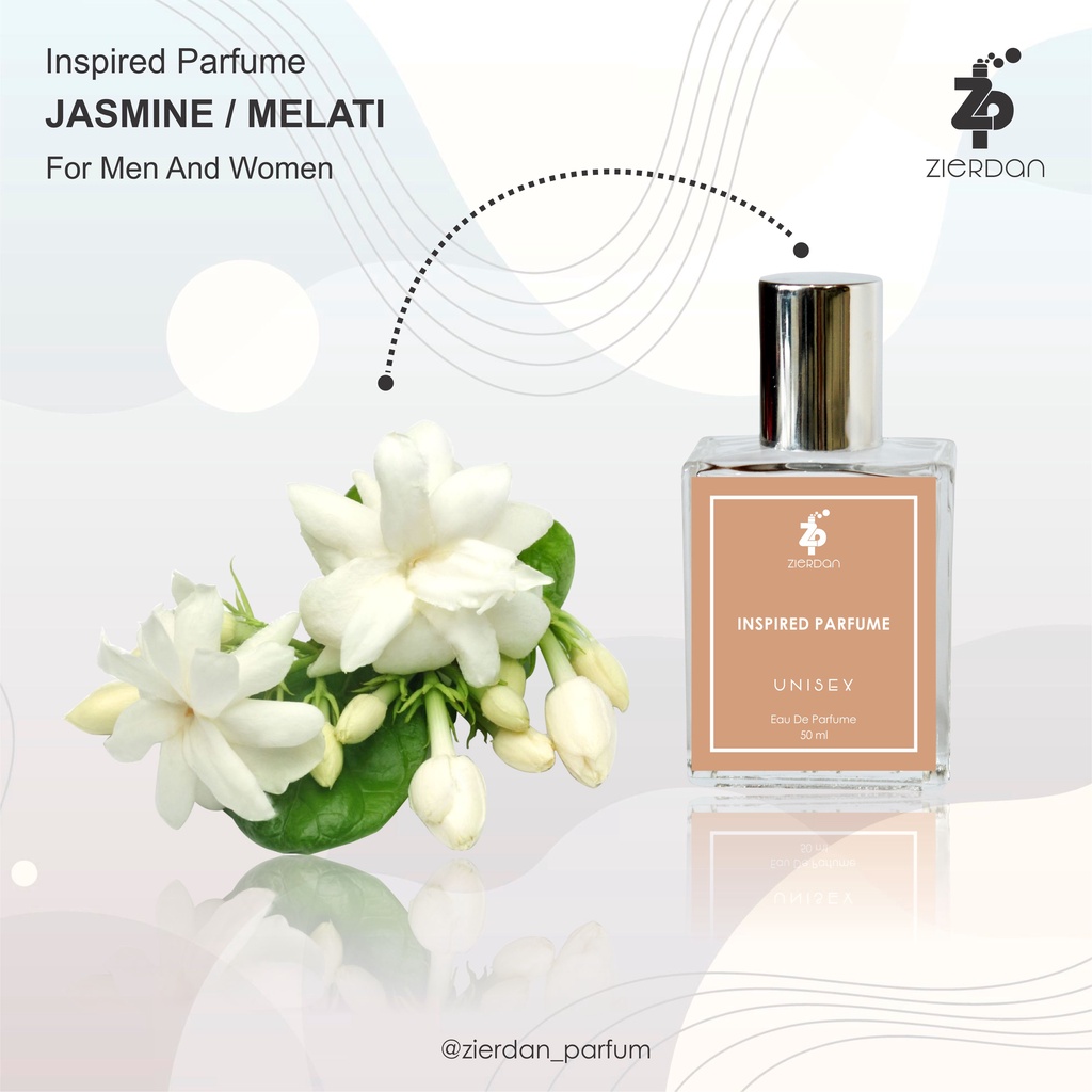 Zierdan Inspired Parfum Jasmine/Melati Parfume Farfum  Minyak Wangi Tahan Lama Pria &amp; Wanita Unisex