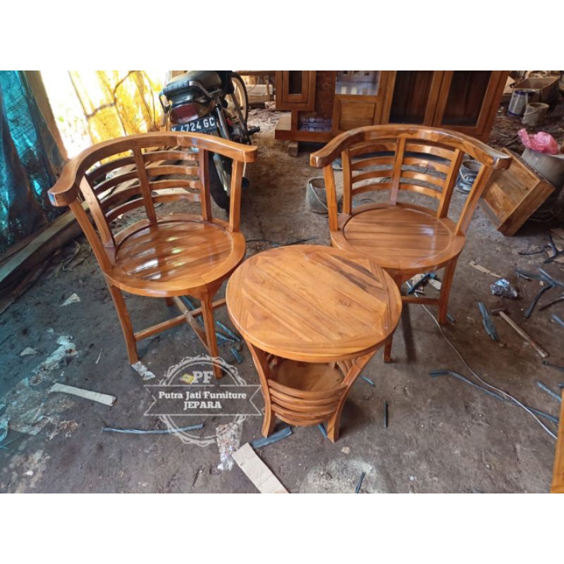 Kursi Santai Teras Kursi Taman Kayu Jati Jepara