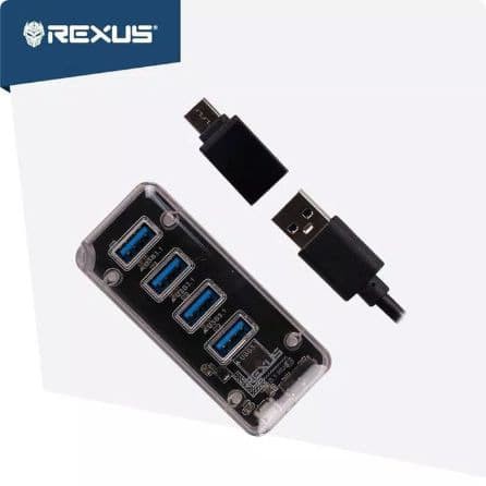 Rexus USB Hub 3.1 H336 4 Port With Converter Type C - RXH-336 4 port