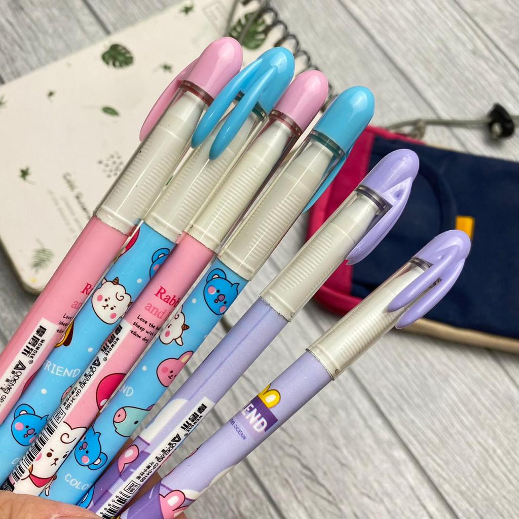 Pena Hapus/Erasable Gel Pen Pulpen Bisa Dihapus motif kartun lucu