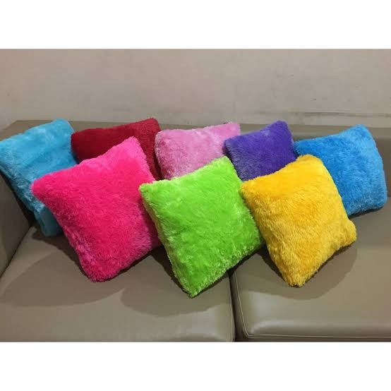 BANTAL KOTAK POLOS BULU RASFUR terlaris,murah,bisa cod