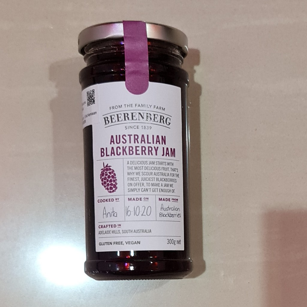 Selai Roti Rasa Buah Beerenberg Australian Blackberry Jam 300 Gram