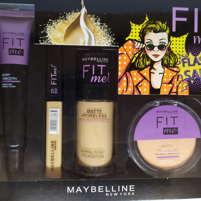 Fit me 4 in 1 Fashion New York / Maybelline Fit me Flash Sale 4in1 - fOUNDATION + Bedak + Concealer + Primer