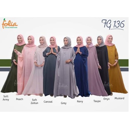 Kaftan Folia FG136 / Gamis Folia Kaftan FG 136