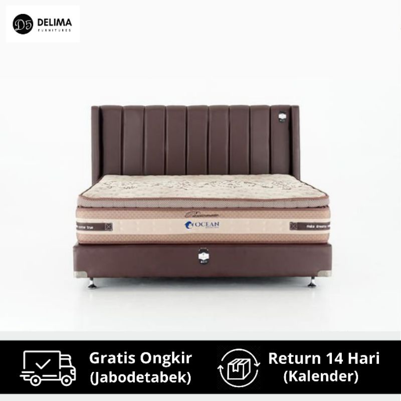Mattress Spring Bed Ocean Passionate Kasur Matras Springbed Fullset
