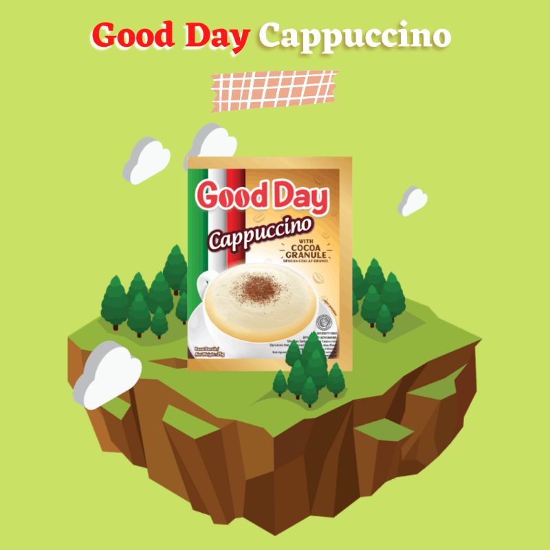 

Good Day Cappuccino Murah 25 gr (sachet) MAX ORDER 25 PCS