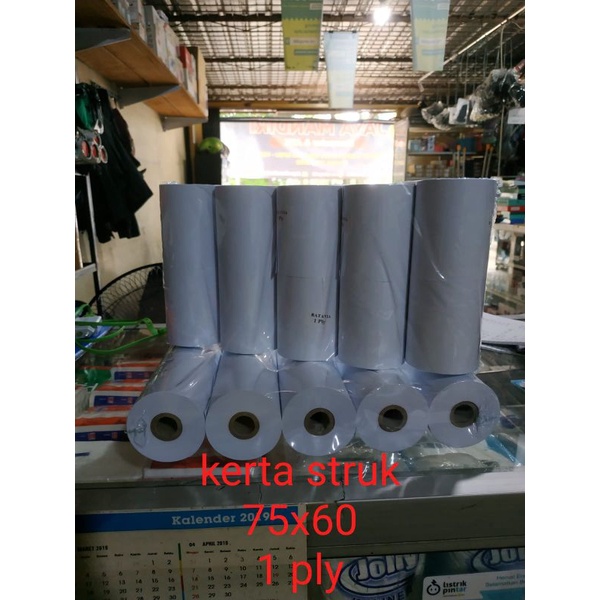 

kertas struk 75 x 60 1ply # TRH