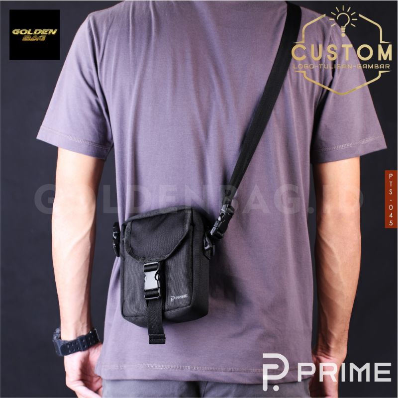 Tas Selempang Dan Ikat Pinggang Custom Logo Gambar Tulisan Tas Selempang Kecil Mini Handphone Waist 