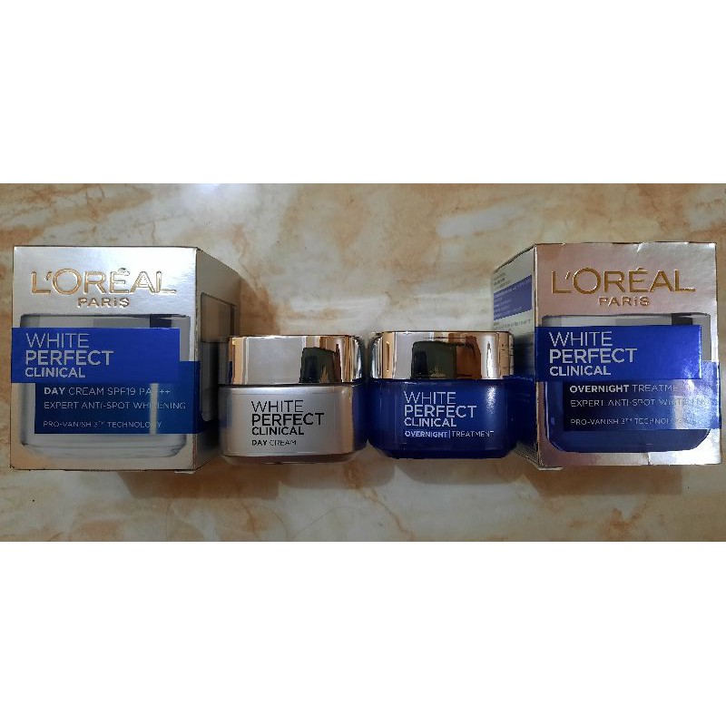 PRELOVED LOREAL WHITE PERFECT CLINICAL DAY AND NIGHT CREAM ORIGINAL