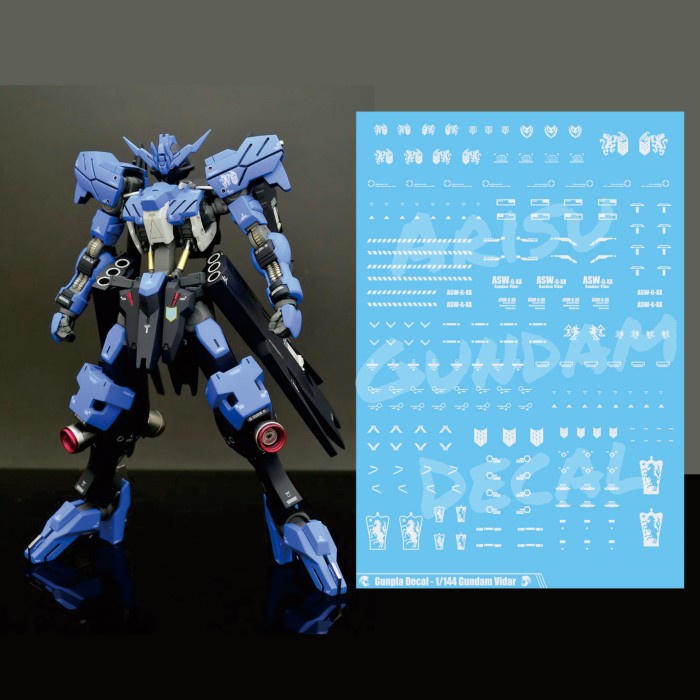 Water Slide Decal Gundam Vidar HG IBO 1/144