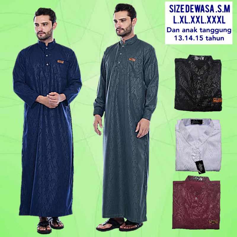 jubah pria EMBOS  jubah laki laki EMBOS jubah SAUDI EMBOS jubah laki laki KONVEKSI PREMIUM